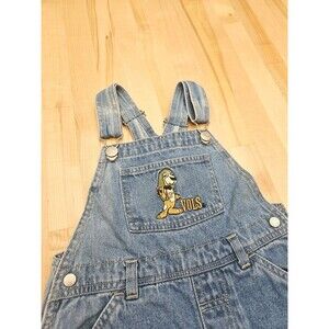 Vintage UT Vols Tennessee Joe College Denim Snap Overalls Boys 4T 5T Embroidered